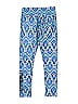 Justice Print Blue Leggings Size 8 (big kids) - photo 2