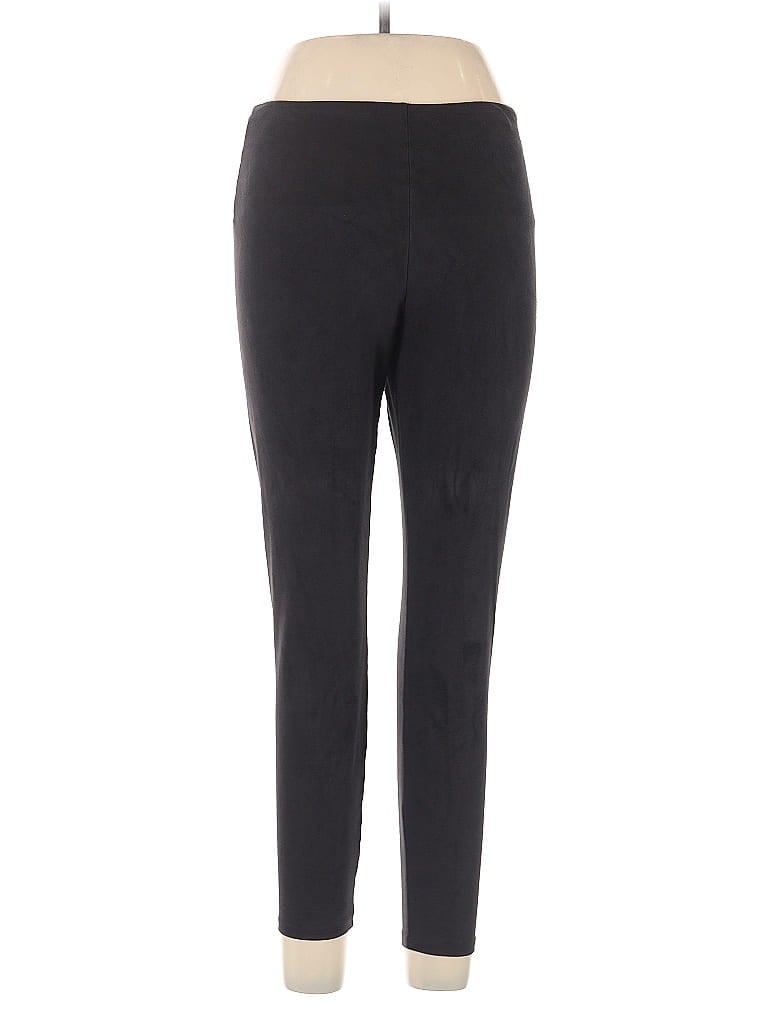 Lyssé Solid Black Active Pants Size L - photo 1