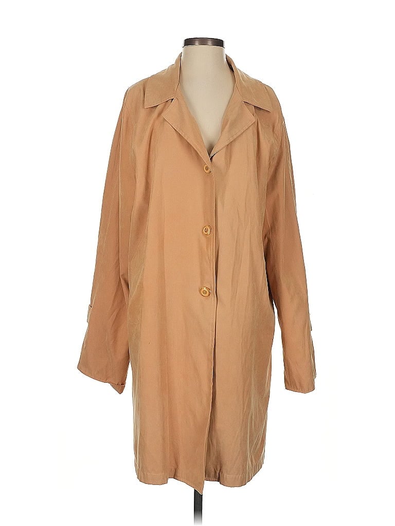 Pre-owned Assorted Brands Trenchcoat In Brown