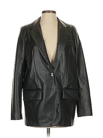 Zara Faux Leather Jacket (view 1)