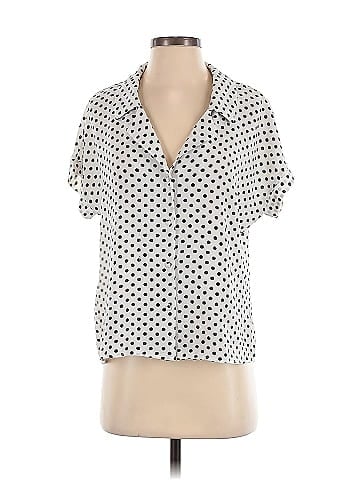 Buckle Black Short Sleeve Blouse (view 1)