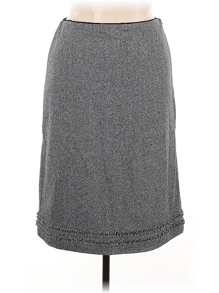 Pre-owned Ann Taylor Casual Skirt In Gray
