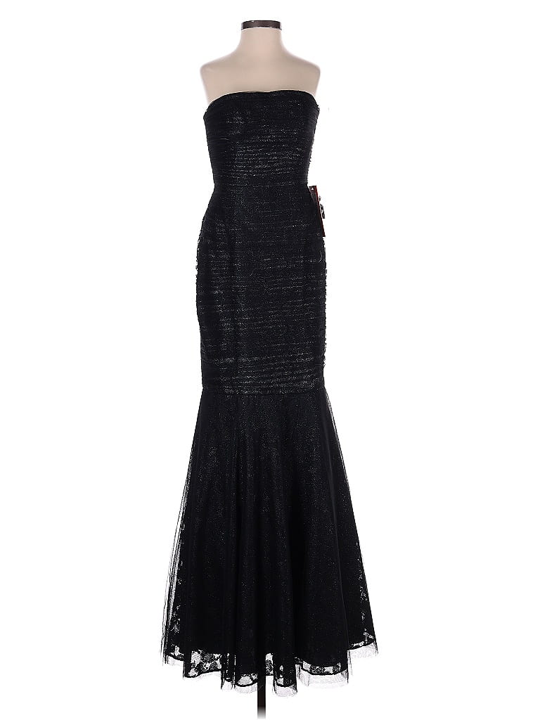 ML Monique Lhuillier Black Cocktail Dress Size 0 - photo 1