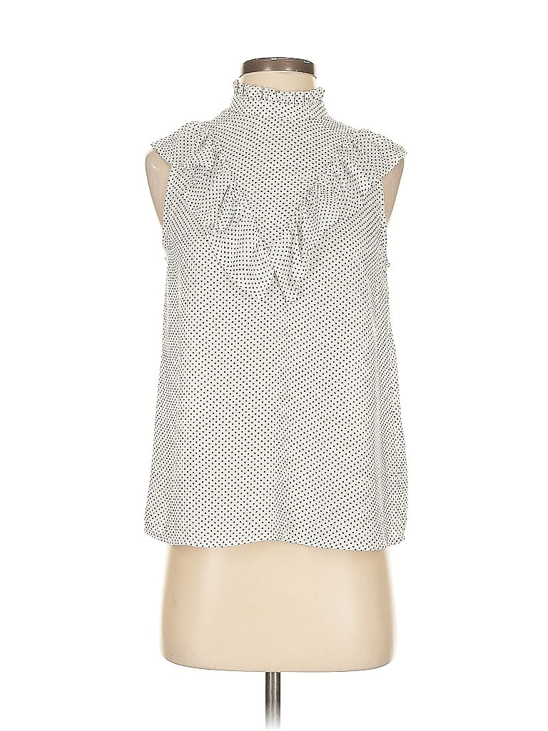 Pre-owned Who What Wear Sleeveless Blouse In Silver