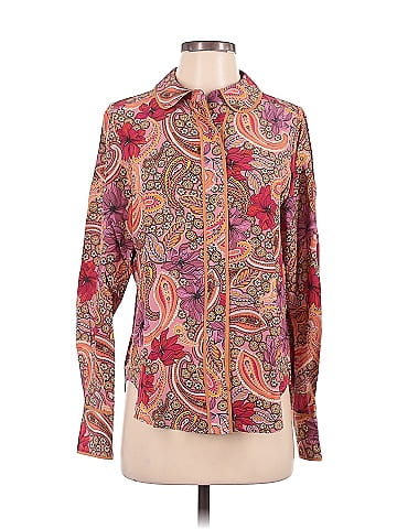 Johnny Was Long Sleeve Silk Top (view 1)