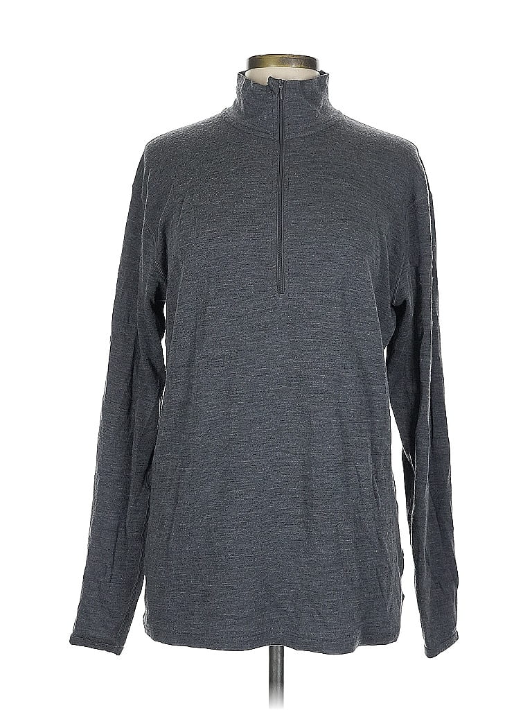 Pre-owned Assorted Brands Fleece Jacket In Gray