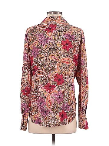 Johnny Was Long Sleeve Silk Top (view 2)