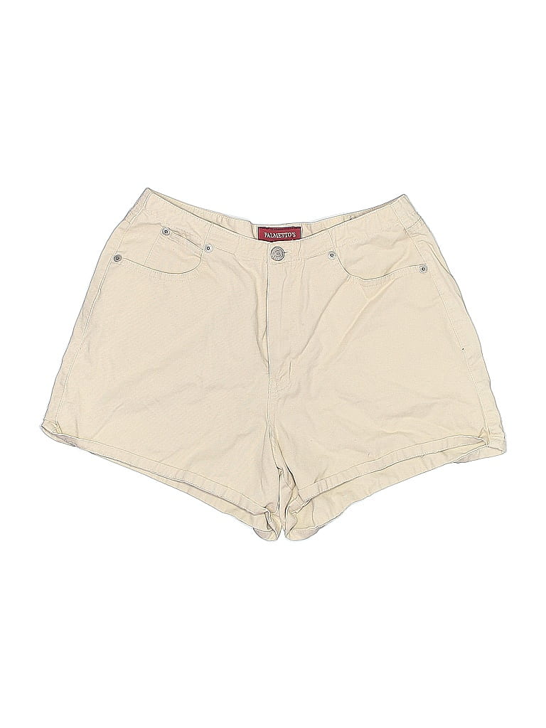 Palmetto's 100% Cotton Solid Ivory Khaki Shorts Size 9 - photo 1