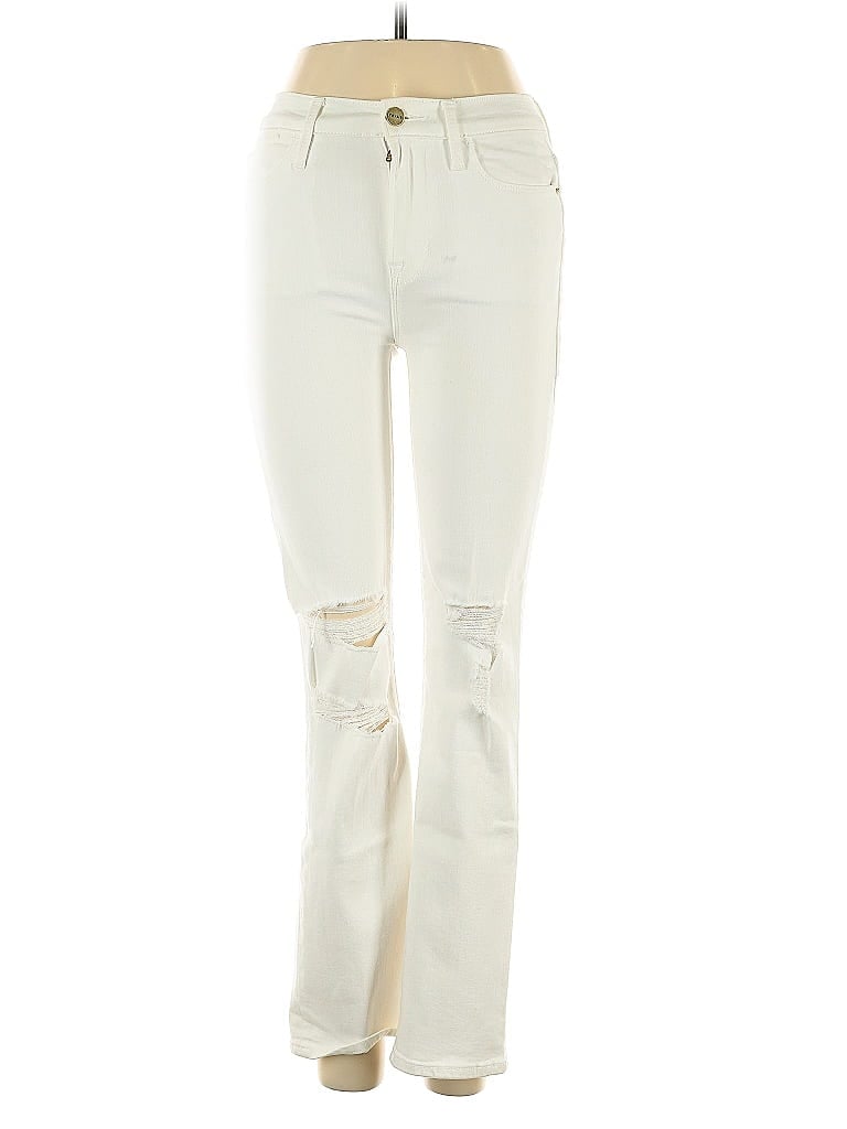 Pre-owned Frame Jeans In White
