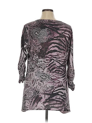French Blu 3/4 Sleeve Blouse (view 2)