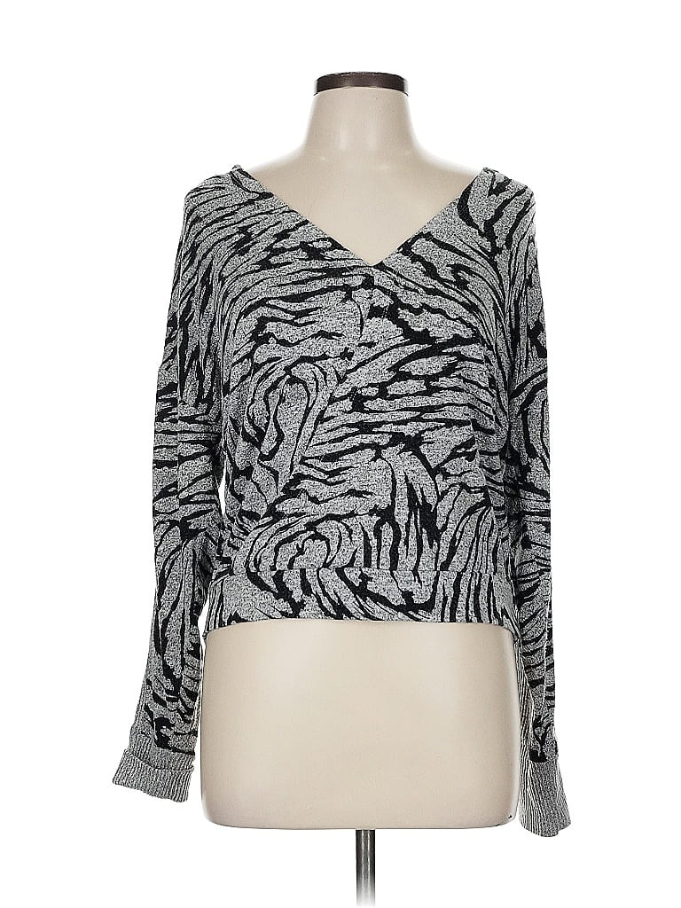 Pre-owned Jessica Simpson Cardigan Sweater In Silver