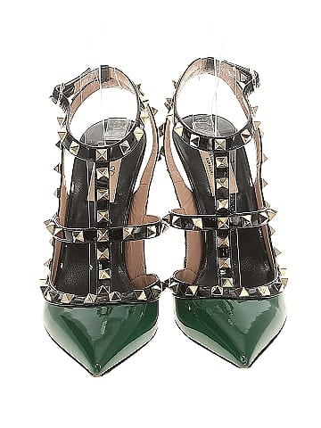 Valentino Patent Rockstud Ankle Strap Pumps (view 2)