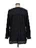 MBN 100% Polyester Black Long Sleeve Blouse Size 1X - photo 2