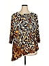Susan Graver Brown 3/4 Sleeve Top Size 2X - photo 1