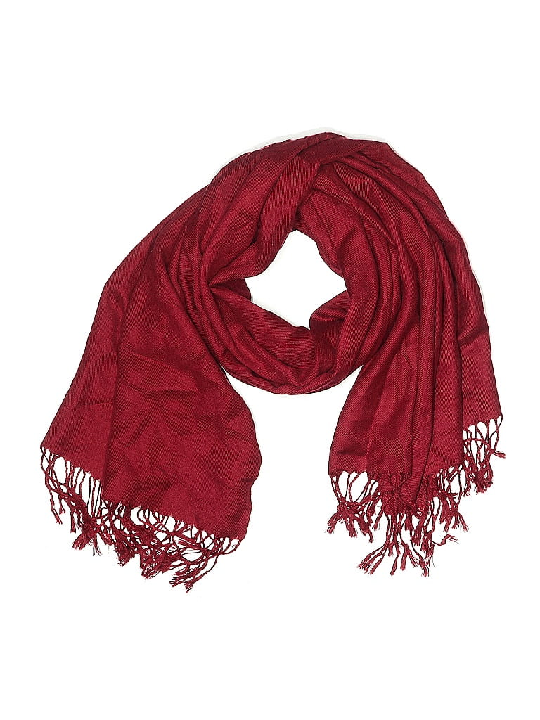 Pashmina Burgundy Red Scarf One size - photo 1