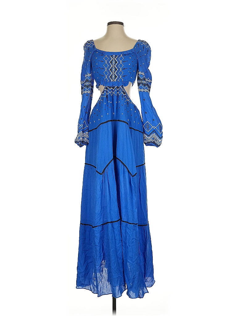 Hale Bob Blue Casual Dress Size S - photo 1