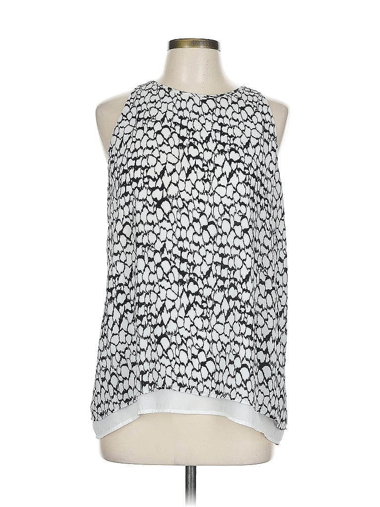 Pre-owned Dalia Sleeveless Blouse In Silver
