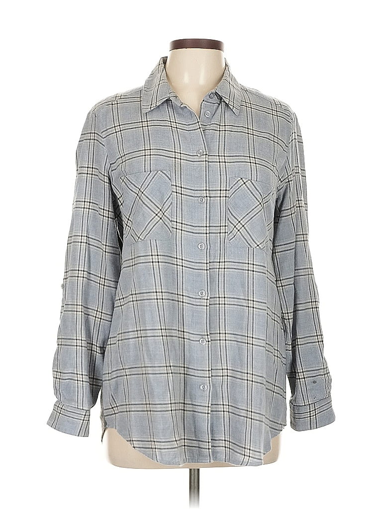 Click to view more detailed imagery on our partner's website Pre-owned Drew Long Sleeve Button Down Shirt In Gray