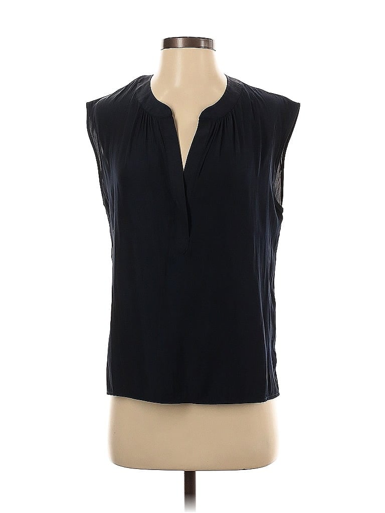 Pre-owned Lola And Sophie Sleeveless Blouse In Black