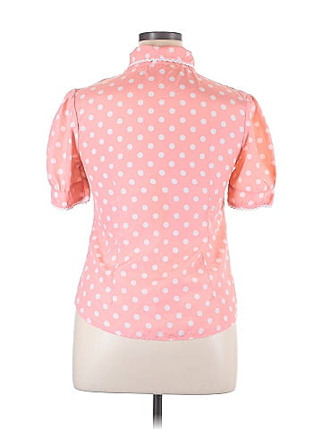 Allegra K Short Sleeve Blouse (view 2)