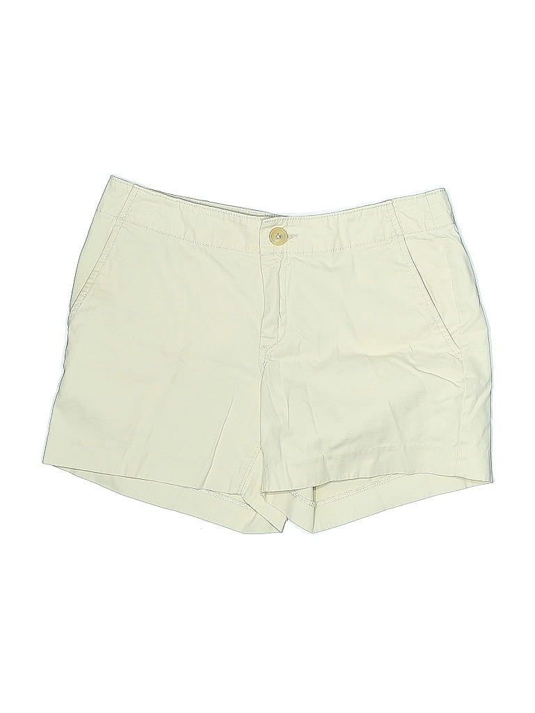 Pre-owned Banana Republic Factory Store Khaki Shorts In White