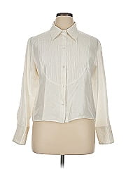 C By Bloomingdales Long Sleeve Silk Top