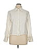 C by Bloomingdales 100% Silk Ivory Long Sleeve Silk Top Size 14 - photo 1