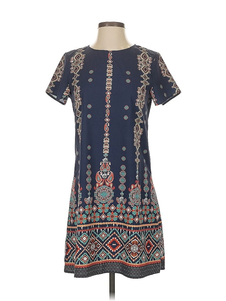 Pre-owned Unbranded Casual Dress In Blue