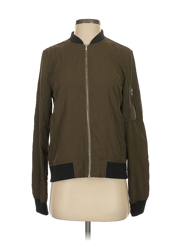 Pre-owned Zara Basic Jacket In Green