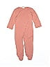 Kate Quinn Organics Solid Orange Pink Long Sleeve Outfit Size 6-9 mo - photo 1