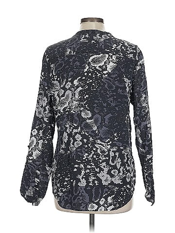 Trouve Long Sleeve Silk Top (view 2)