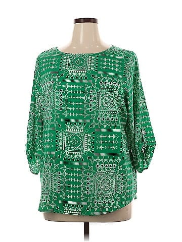 Croft & Barrow 3/4 Sleeve Blouse (view 1)
