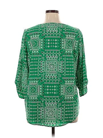 Croft & Barrow 3/4 Sleeve Blouse (view 2)