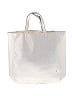 Assorted Brands 100% Polyurethane Metallic Silver White Tote One size - photo 1