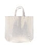 Assorted Brands 100% Polyurethane Metallic Silver White Tote One size - photo 3