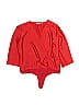 Eva Mendes by New York & Company Red Bodysuit Size L - photo 1