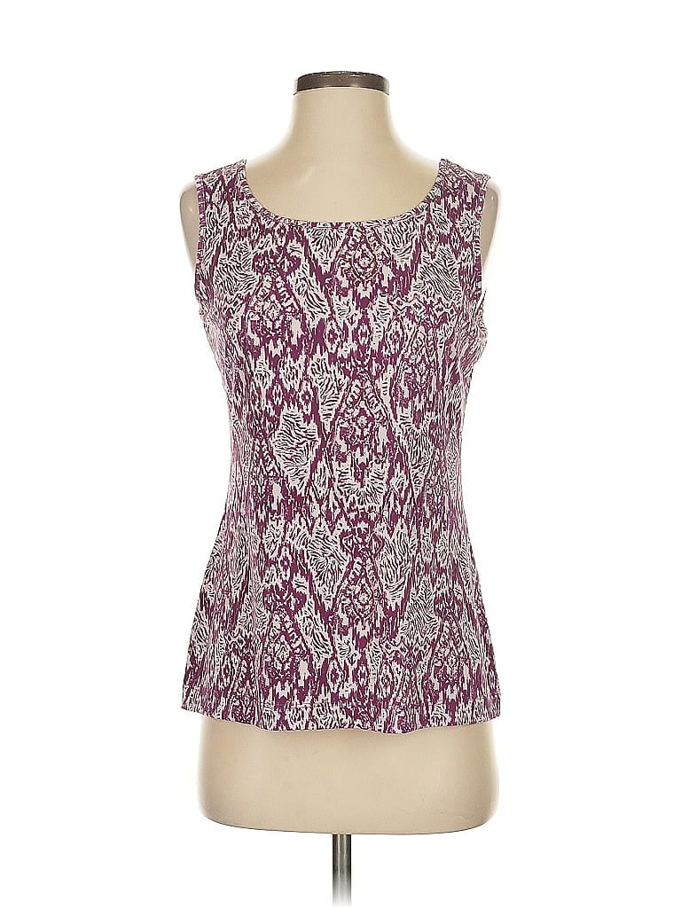 IMAN Purple Sleeveless T-Shirt Size XS - photo 1