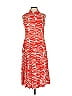 CAbi 100% Polyester Print Orange Casual Dress Size XS - photo 1