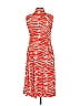CAbi 100% Polyester Print Orange Casual Dress Size XS - photo 2