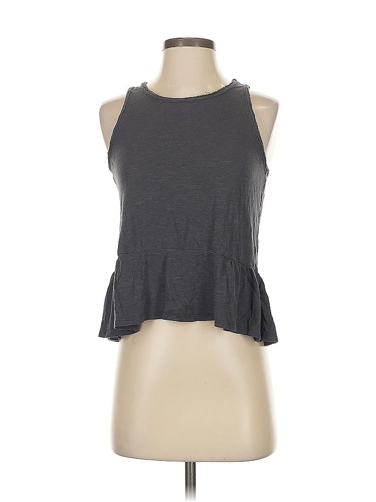 Pre-owned Gap Tank Top Gray Halter Neckline Tops