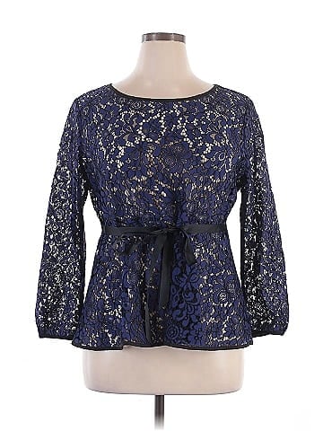 Allegra K 3/4 Sleeve Blouse (view 1)