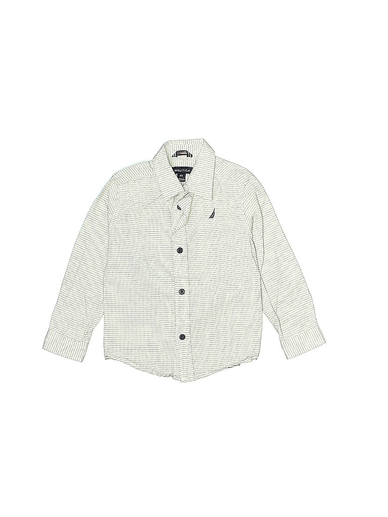 Click to view more detailed imagery on our partner's website Pre-owned Nautica Kids' Long Sleeve Button Down Shirt In White