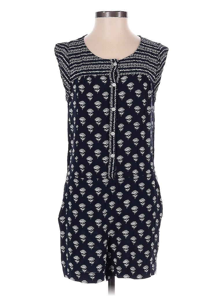Pre-owned Ann Taylor Loft Romper In Blue