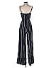 Laundry by Shelli Segal 100% Polyester Stripes Black Blue Jumpsuit Size 2 - photo 2