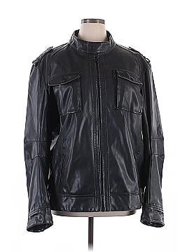 MICHAEL Michael Kors 100% Leather Black Leather Jacket Size M