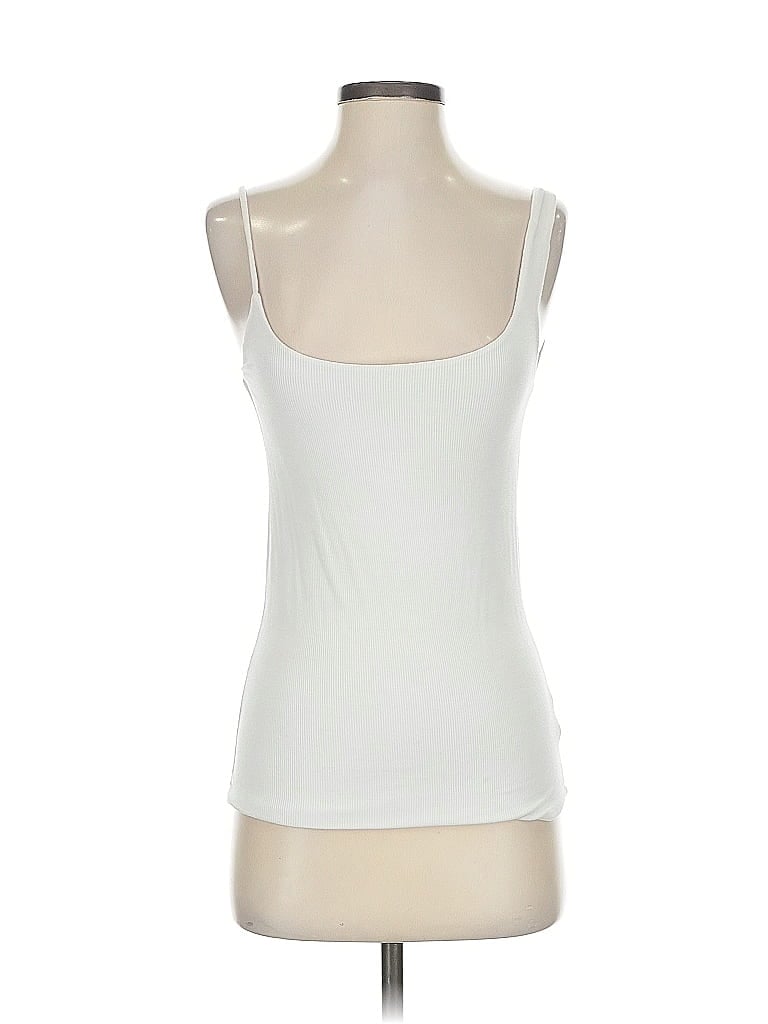 Pre-owned Michael Lauren Tank Top White Strapless Neckline Tops