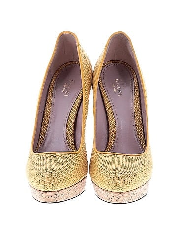 Gucci Raffia Woven Heels (view 2)