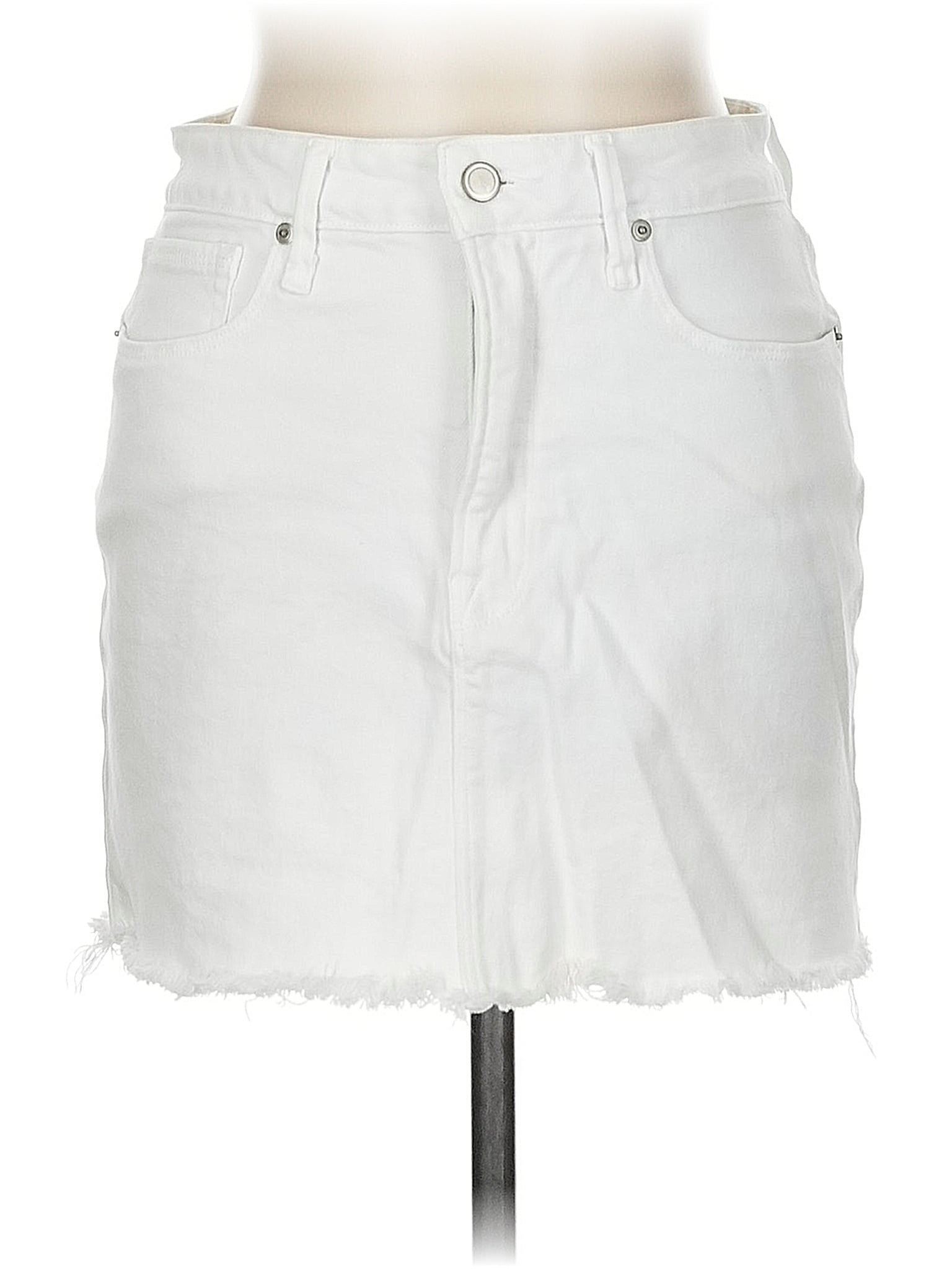 Good American White Denim Skirt Size 6