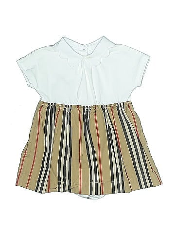 Burberry Cotton Icon Stripe Dress (view 1)
