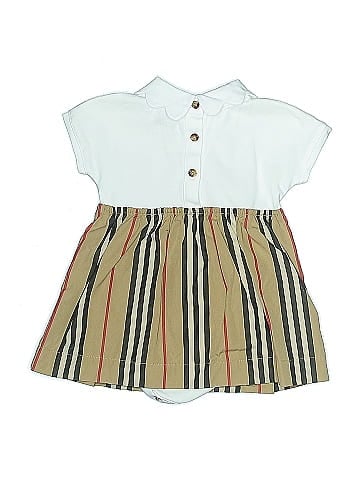 Burberry Cotton Icon Stripe Dress (view 2)